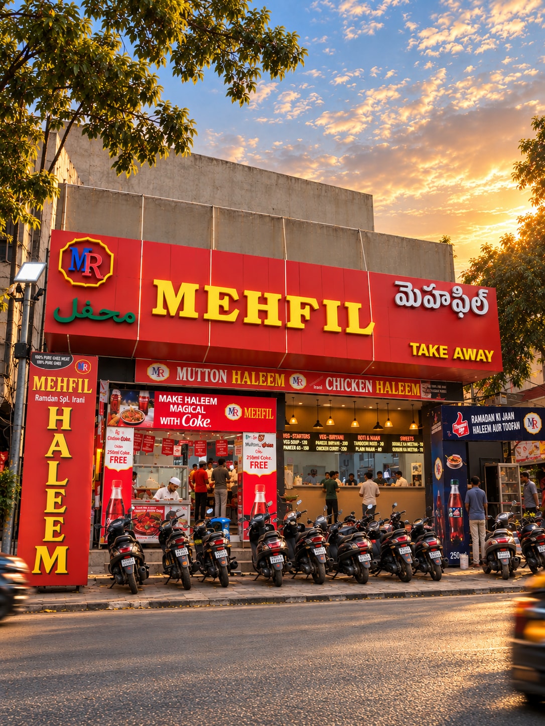 Mehfil Banjara Hills, photographed from the street