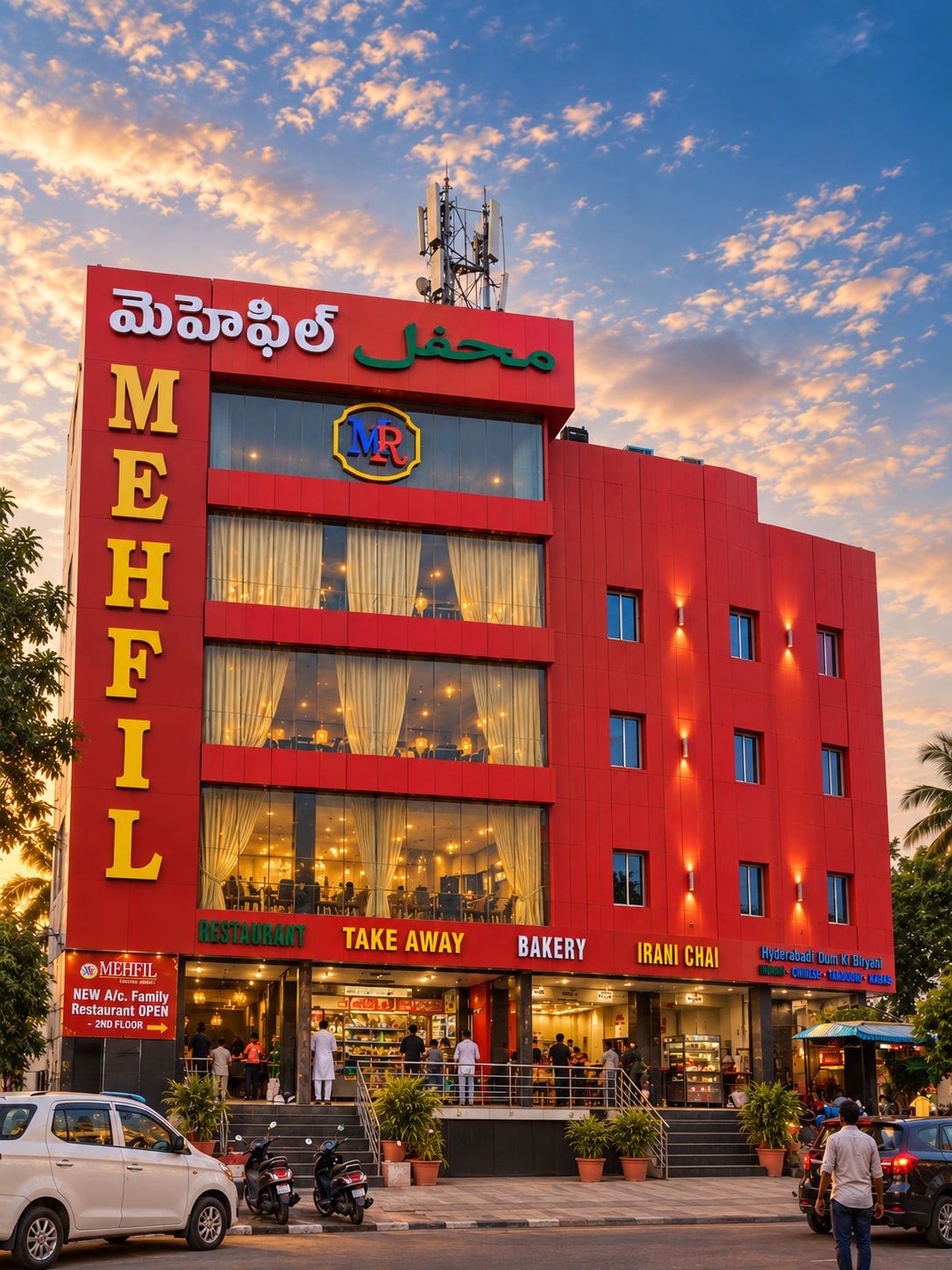 Mehfil Udamgadda, photographed from the street
